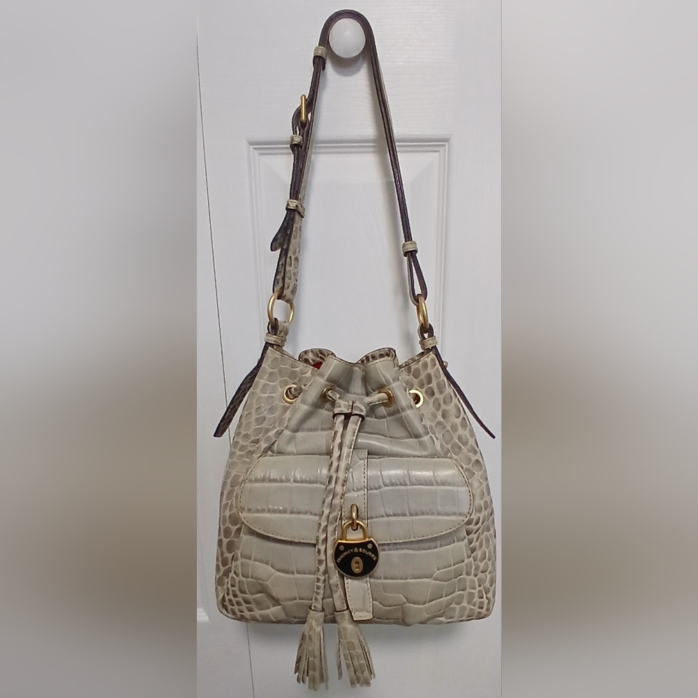Authentic Dooney & Bourke Purse - Tannish Grayish